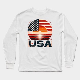 USA flag Long Sleeve T-Shirt